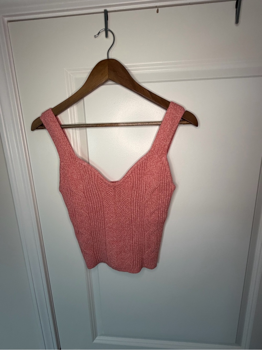 Express Pink Ribbed Knit Cami